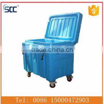 310L Plastic Dry Ice Storage Freezer, dry ice plastic box for dry ice cooling