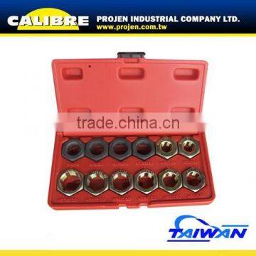 CALIBRE Auto Repair 12pc Axle Spindle rethreading set threading Tool