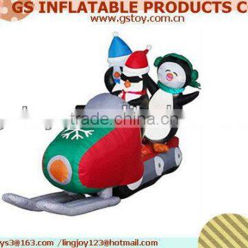 PVC penguin christmas outdoor inflatable christmas decorations EN71 approved