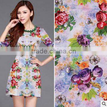 Digital printed cloth shirt material rayon fabric