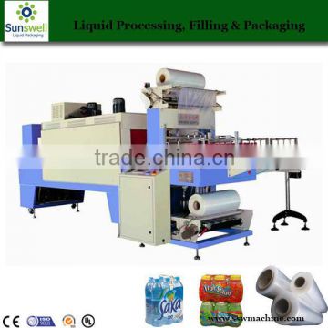 PE film shrink wrapping machine for beer glass bottle