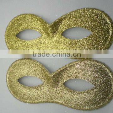 Christmas Party mask with powders spray/gold sust pringting/party masquerade mask