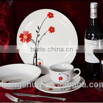 Indian heat resistant white crockery coupe shape 20pcs 30pcs Porcelain dinner sets                        
                                                Quality Choice