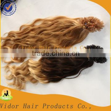 Peruvian Virgin Remy Ombre Natural Curly Hair Extensions Natural Weave Hair