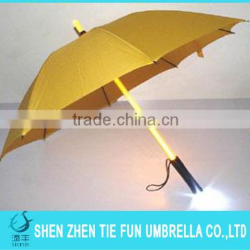 Handle led Flashlight Straight Umbrella Golf Umbrella