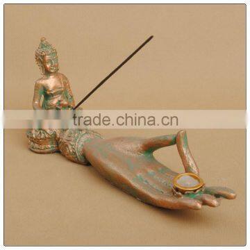 Resin buddha Hand Incense Burners, thai buddha statue