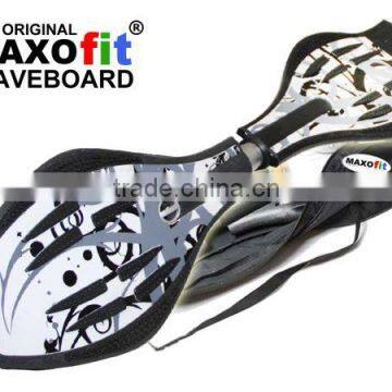 Waveboard MAXOfit XL Hawai Grey, max. 95 kg, incl. lighting wheels