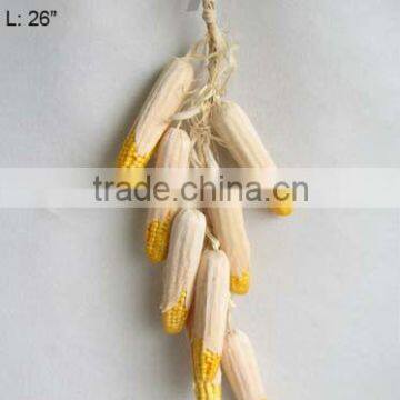 2014 High Quality Artificial Fruits Fake Corn String 26 inch Artificial Maize Peel Corn String