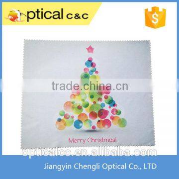 100% polyester micro fiber lens cleaning cloth with 4c full color printing