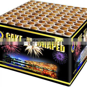 PSCI17 100s-cake-I-shaped 1.3G 0335 Display Cake Fireworks