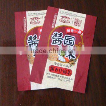 High quality BOPP/PE sauce custom plastic bags