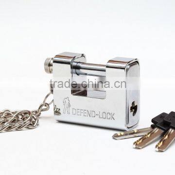 Heavy Type Kaba Key With Steel Chain Amour Plated Rectangular Padlock photo-2