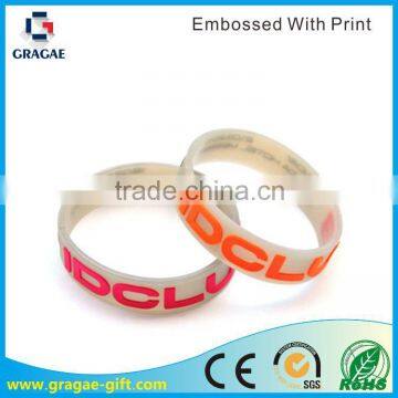 High quality fashion embossed silicont bands