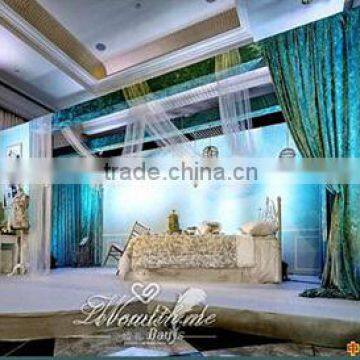 2014 new designing wedding home party decoration pipe and drape for wall decoration