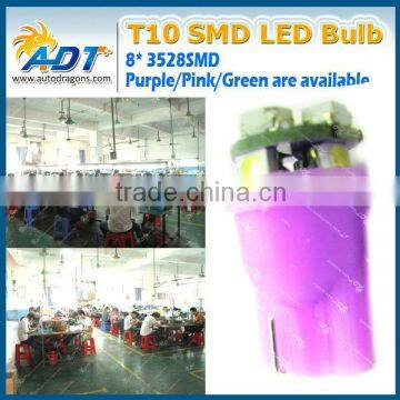 Factory price 8 leds Led Bulb T10 168 194 W5W 3528 Car Light