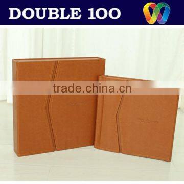 leather album photo book with case for child or wedding