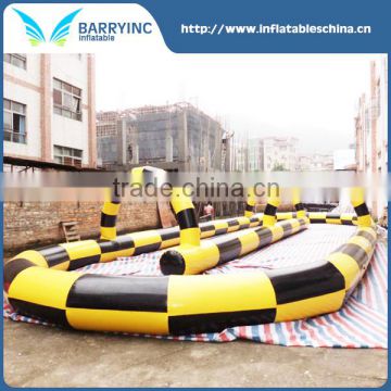 Factory price 0.55mm PVC Tarpaulin Inflatable Zorb Ball Track For Sale