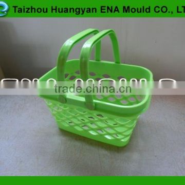 Cheapest Plastic Empty Fruit Basket with Handle