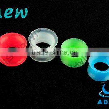Fashion custom wholesale colorful silicone ear piercing plug