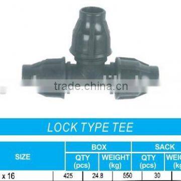 lock type tee 16X16