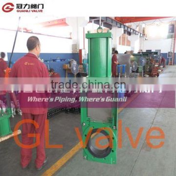 Pneuamtic slurry knife gate valve