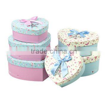 China Factory wholesale OEM custom heart shape Paper Packaging Box gift box paperboard fashionable shopping box