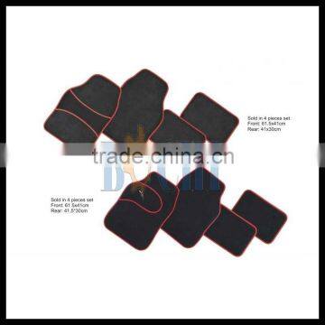 front: 61.5*41cm rear:41*30cm auto PVC colorful edge floor mat