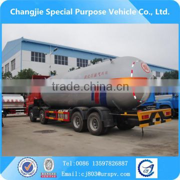 Dongfeng 34.5m3 lpg tank truck,lpg transportation truck