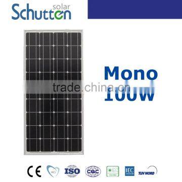 small soalr panel for solar kits 100w Mono solar cells 125*125 monocrystalline