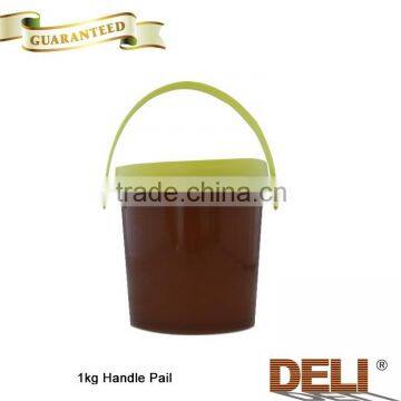 1L plastic pail packed pure natural bee honey