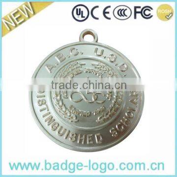 Custom Round Silver Souvenir Metal Medal Wholesale