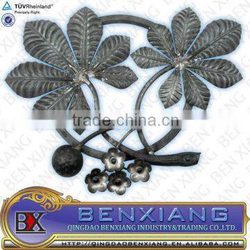 European style wrought iron rosettes for fence