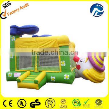 Kids commercial and residential inflatable clown bouncy castle