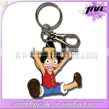 Fashional design soft PVC cartoon keychain/PVC cartoon keyring/PVC cartoon keyholder