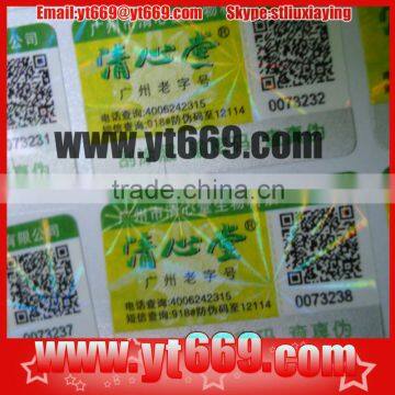 laminated paper sticker