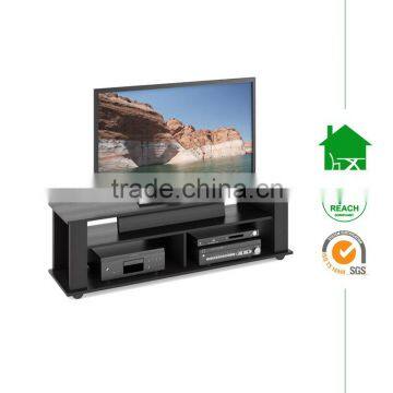 tv-3015 raven wood black finish full length easy accommodates tv stand