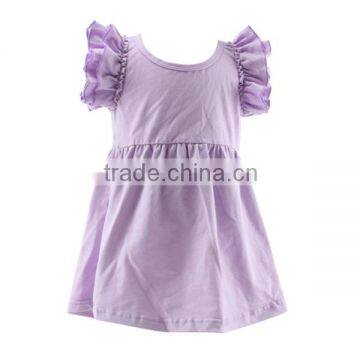 2016 Kaiyo Pearl Dress Boutique Blank Ruffle Dress Cute Tunic OEM Service Baptism Dress for Children photo-4