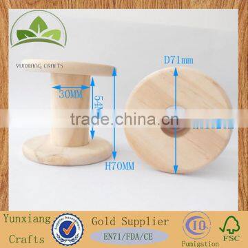 pine Wooden wood reel for thread