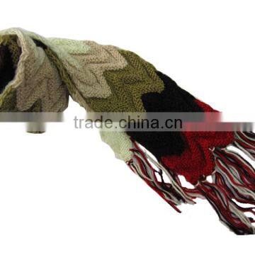 mens winter jacquard scarf wholesale