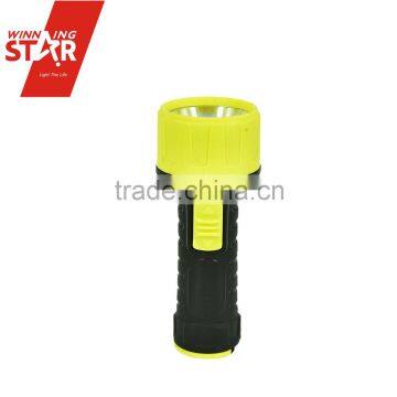 Winningstar mini led torch light plastic led flashlight with AA battery