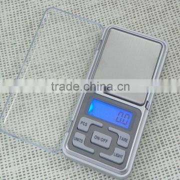 Pocket Digital Jewelry Scale Weight 500g x 0.1g Balance Gram