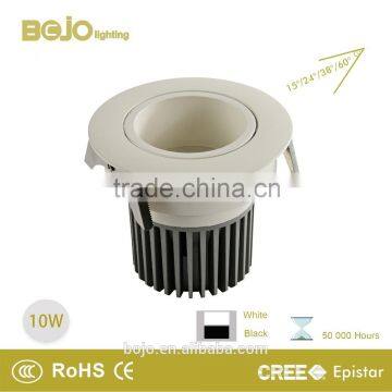 Recessed Type High Lumen 800lm 10w COB led Downlight