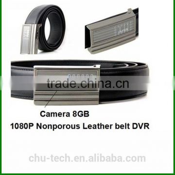 H.264 Novatek 1080P Nonporous Leather belt Camera DVR with 8GB