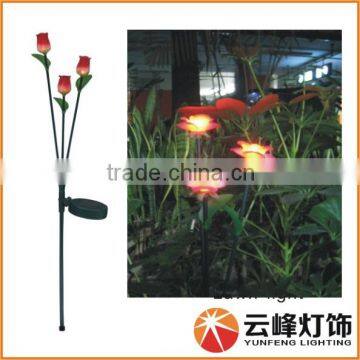 colorful solar flower stick light for decoration solar garden light solar light