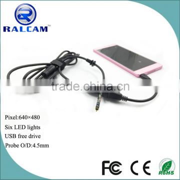 below 10mm focus distance clear images 4.5mm usb camera module support android OTG