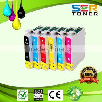 High Quality T0771/ T0772/ T0773/ T0774/ T0775/ T0776 ink cartridge for Epson Stylus Photo R260,R280,R380,RX580,RX595,RX680,Arti