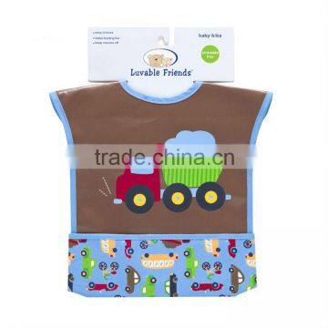 plastic baby bib apron ,pu bibs