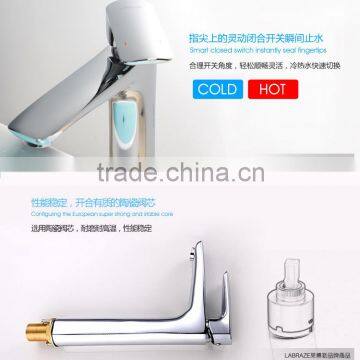 LABRAZE LE12025 Lavatory Basin Long Neck Brass Faucets for the Bathroom photo-5