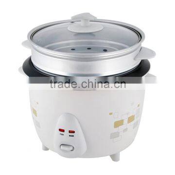 Classical drum shape electric rice cooker with aluminum steamer