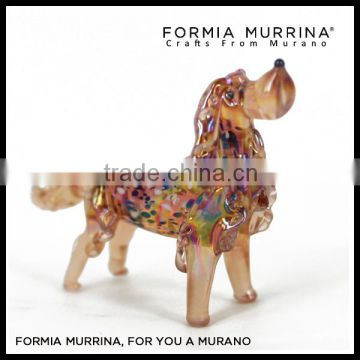 Art glass animals collection murano glass pets figurines glass dog